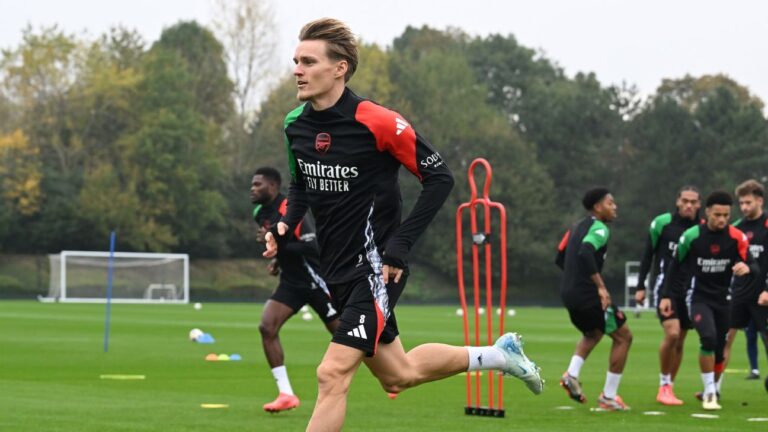 Martin Ødegaard injury: Arsenal captain returns to training