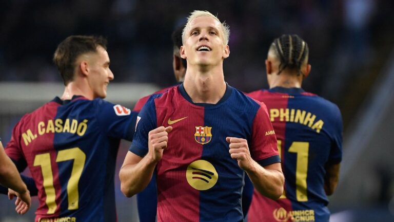 Olmo returns to Barcelona XI, wants more after brace in win