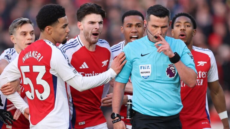 Arsenal fined £65,000 for reaction to Myles Lewis-Skelly red card