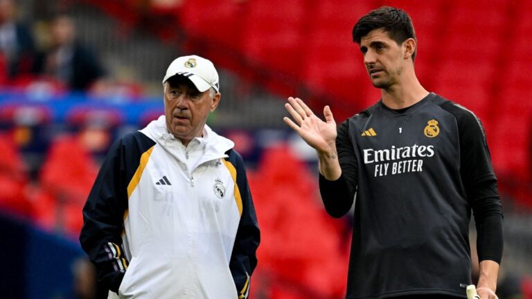 Real Madrid's Carlo Ancelotti can lose temper - Thibaut Courtois