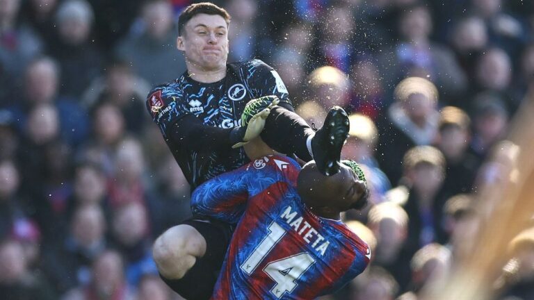 FA Cup: Jean-Philippe Mateta hospitalised after wild tackle