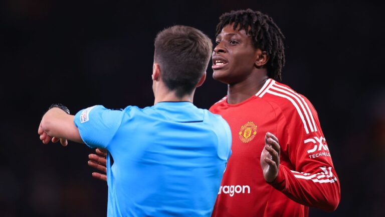 Man United's Ruben Amorim 'proud' of Patrick Dorgu's sportsmanship