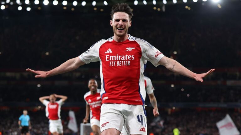 Arsenal's Declan Rice on freekick: Bukayo Saka told me to 'go for it'