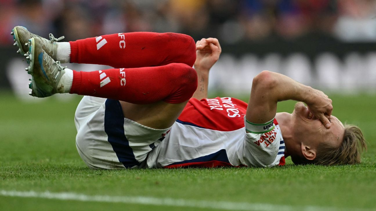 Arsenal ratings: Gunners poor beyond Rice, Odegaard in loss