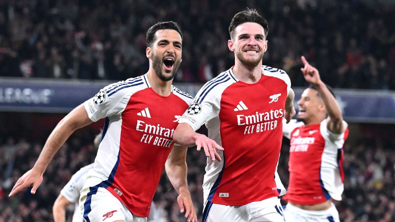 Arsenal's Declan Rice call for 'magic moments' to beat PSG