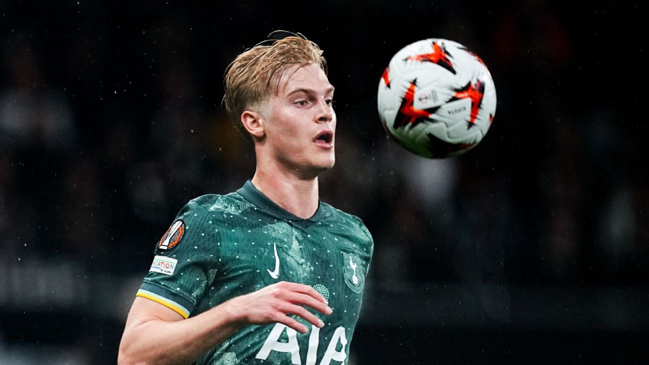 Tottenham Hotspur's Lucas Bergvall (ankle) out for season